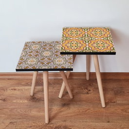 Hanah Home Mesas Nido Multicolor (2 Piezas)